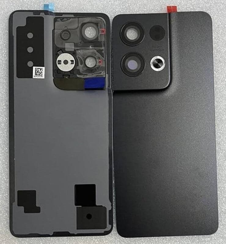 Back Panel with Camera Glass for Oppo Reno 8 Pro 5G Black