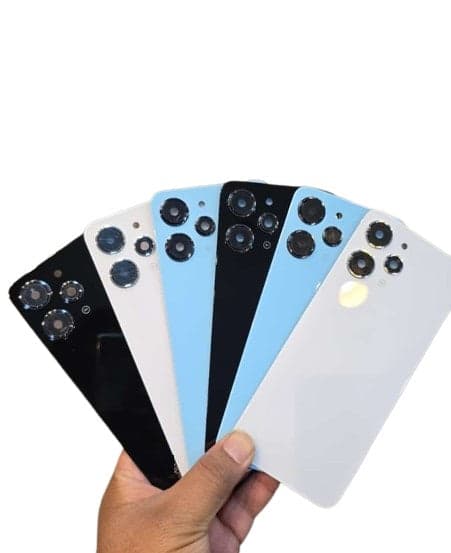 Back Panel with Camera Lens for Redmi 12 Black