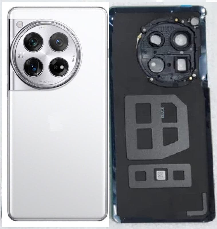 Back Panel with Camera Glass for OnePlus 12 Silver