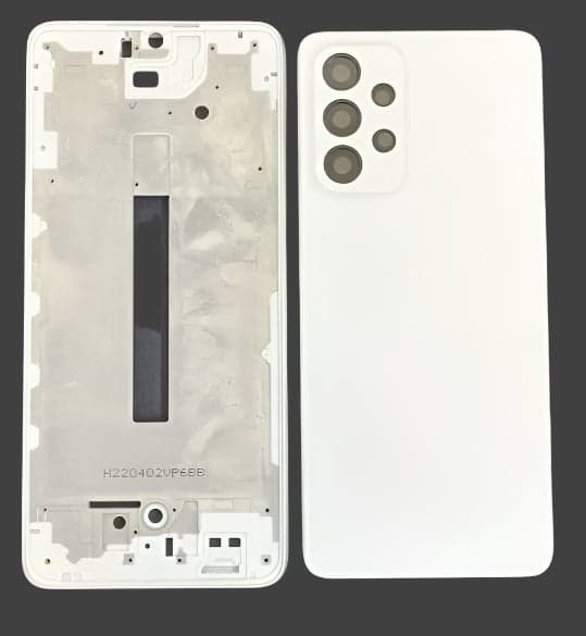 Back Panel With Middle Frame for Samsung Galaxy A33 5G : White thumbnail 2