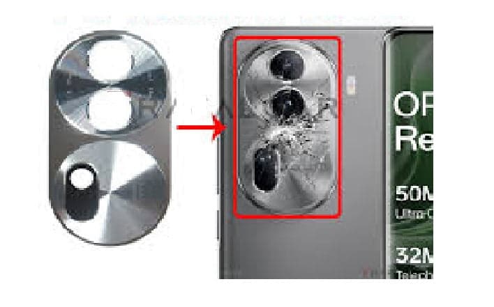 Camera Glass Lens for Oppo Reno 11 Pro 5G Gray