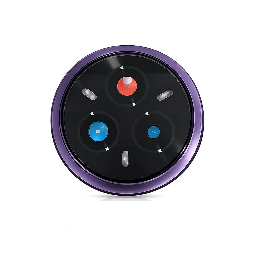 Camera Glass with Frame for Realme 14 Pro Purple