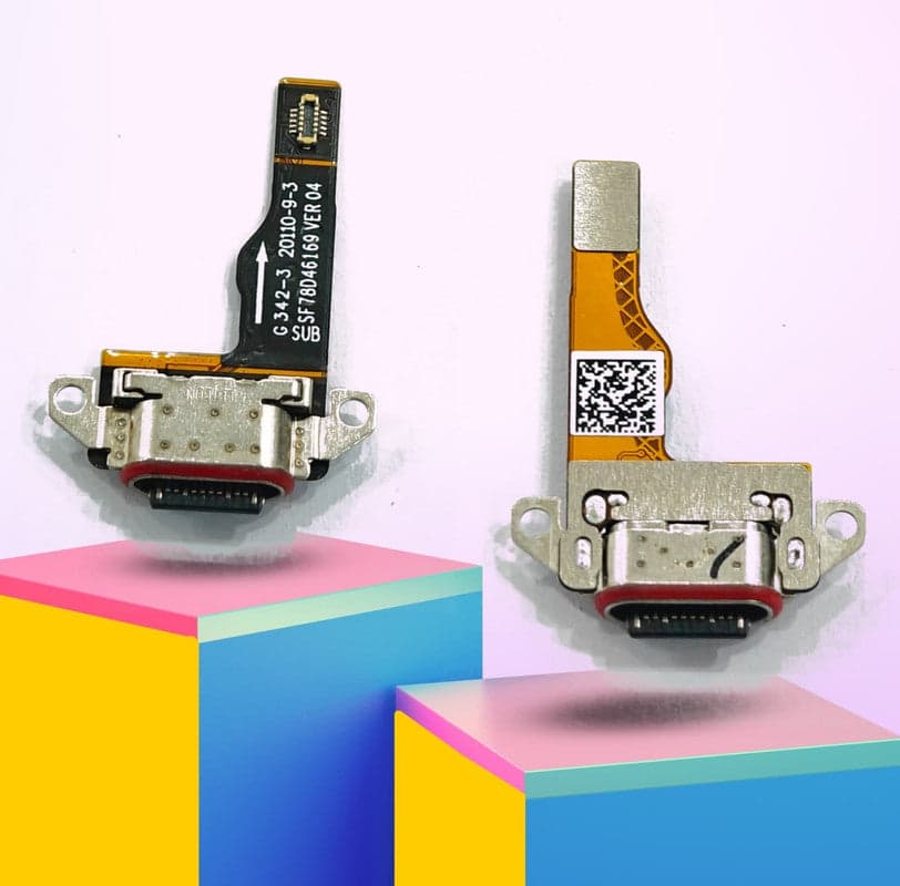 Charging Board Connector Flex for Motorola Moto Razor 50 Ultra