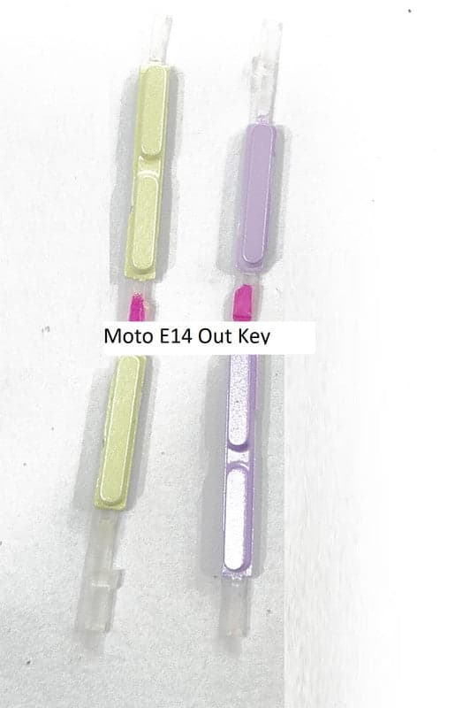 External Side Button Out keys for Motorola Moto E14 Gold
