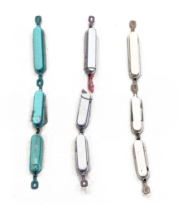 External Side Button Out Keys for Tecno Pop 6 Pro BD4j Silver