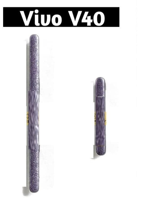 External Side Button Out Keys for Vivo V40 Purple