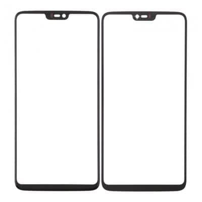 Touch Screen Front Glass for OnePlus 6 Black thumbnail 2