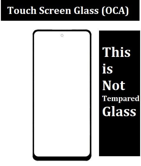 Front Screen Touch Glass for Lava Blaze 2 5g Black thumbnail 2