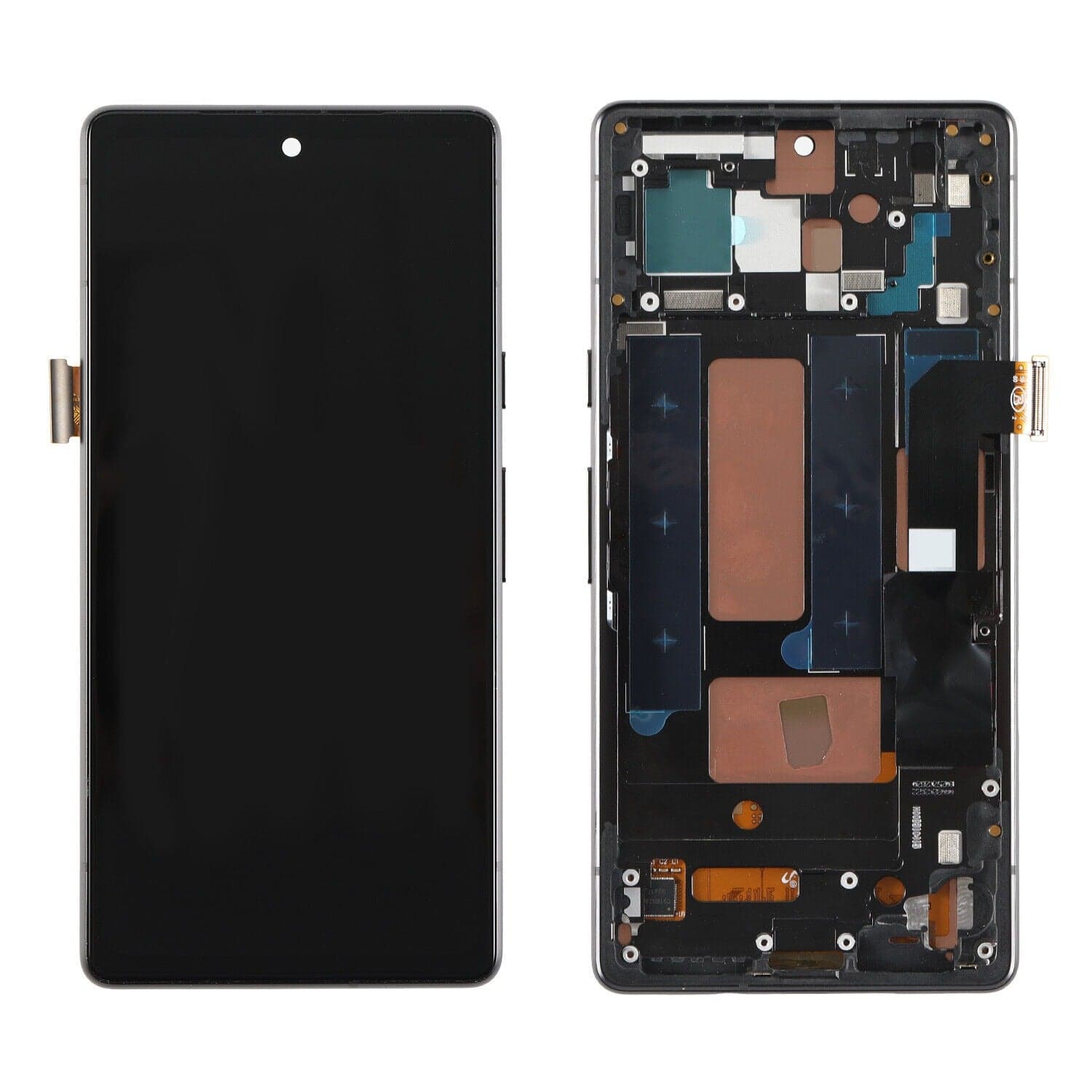 LCD Display Combo Folder for Google Pixel 7A : Black (with Frame)