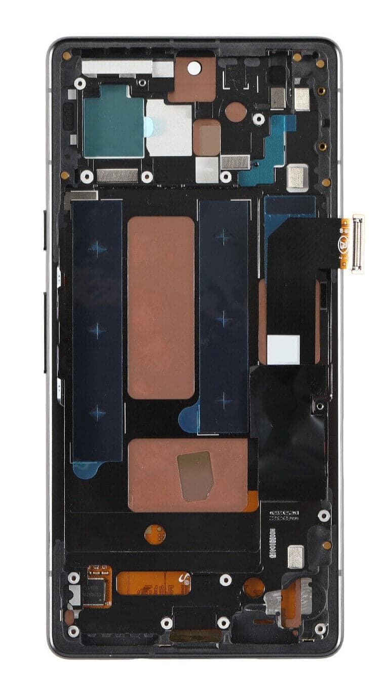 LCD Display Combo Folder for Google Pixel 7A : Black (with Frame) thumbnail 2