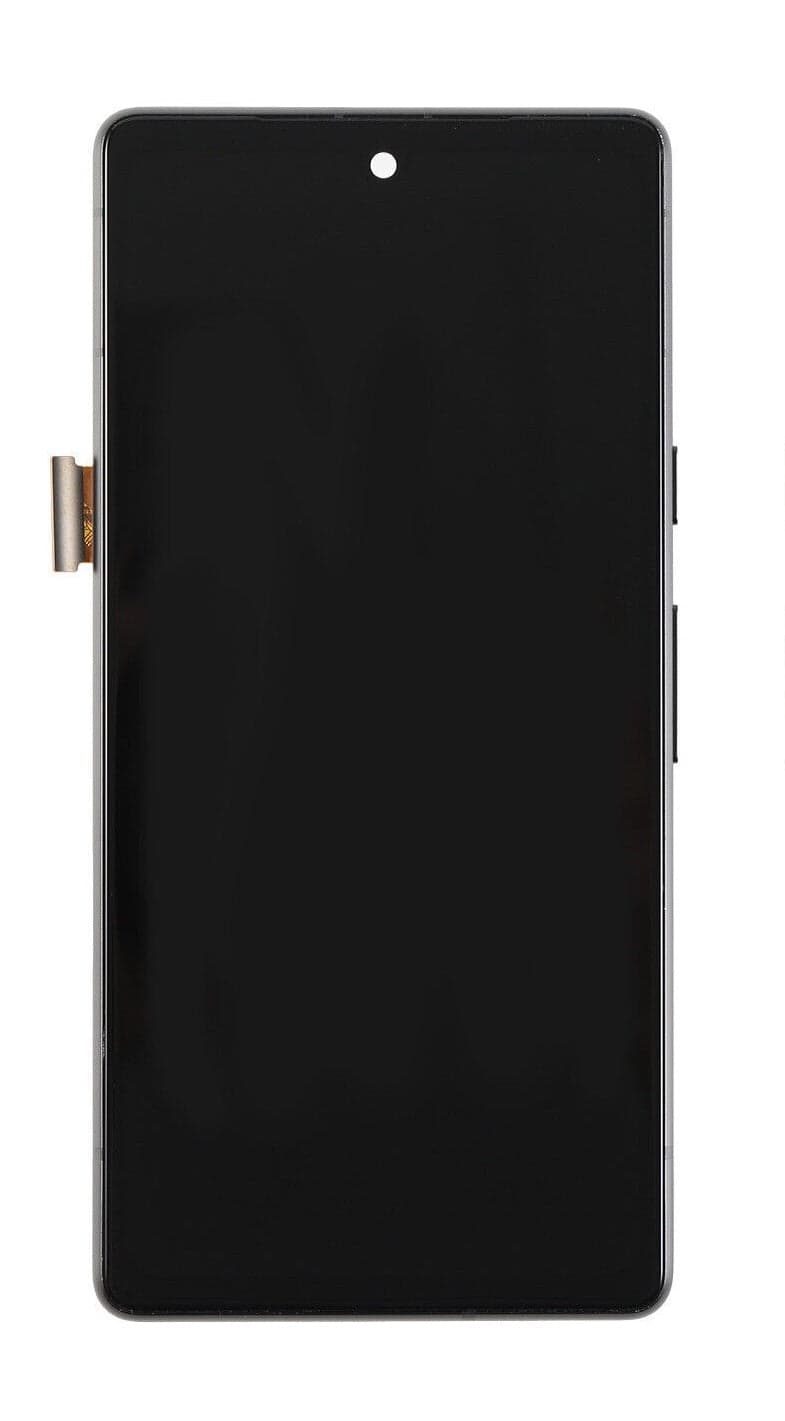 LCD Display Combo Folder for Google Pixel 7A : Black (with Frame) thumbnail 3