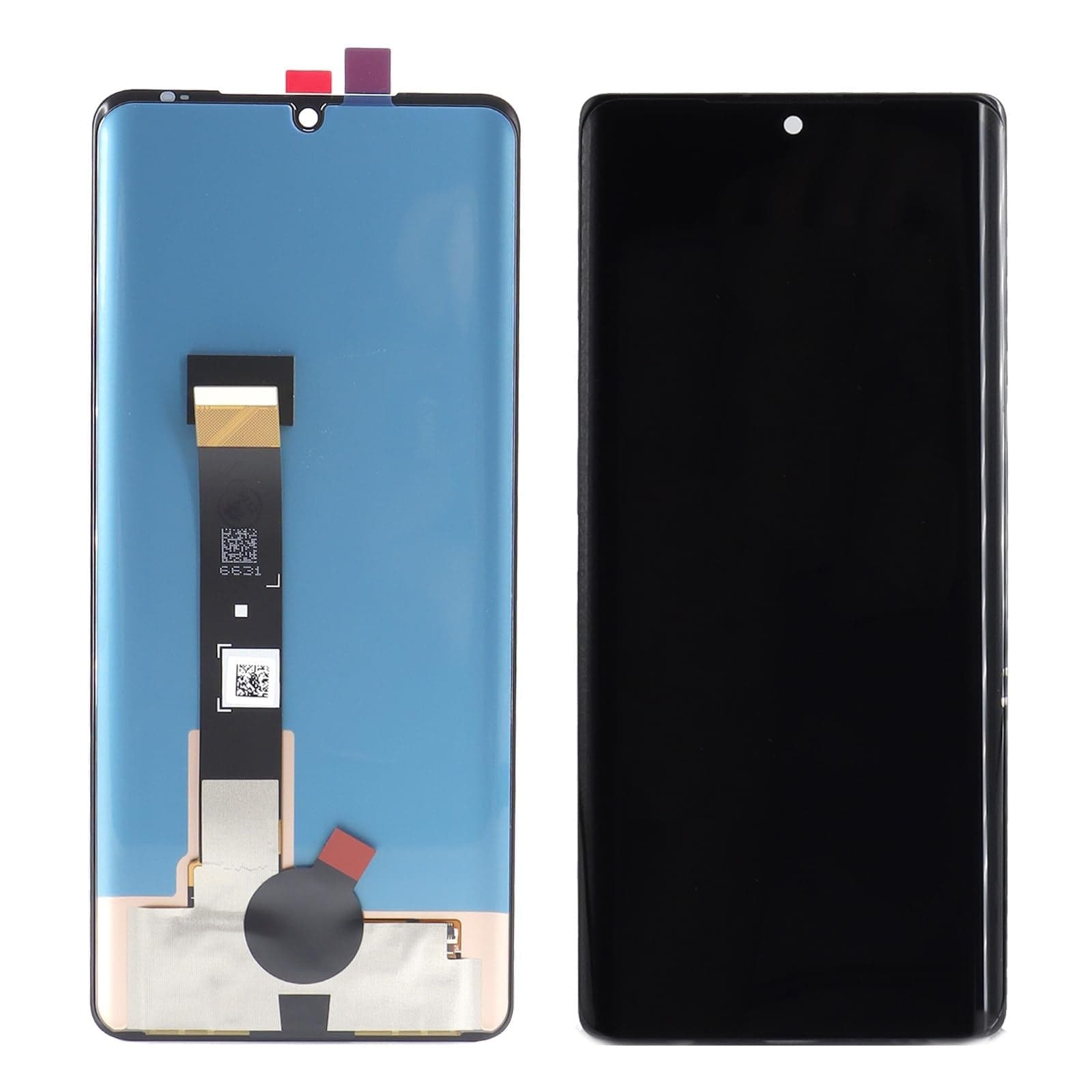 Lcd Display Combo Folder for LG Velvet 5g Black