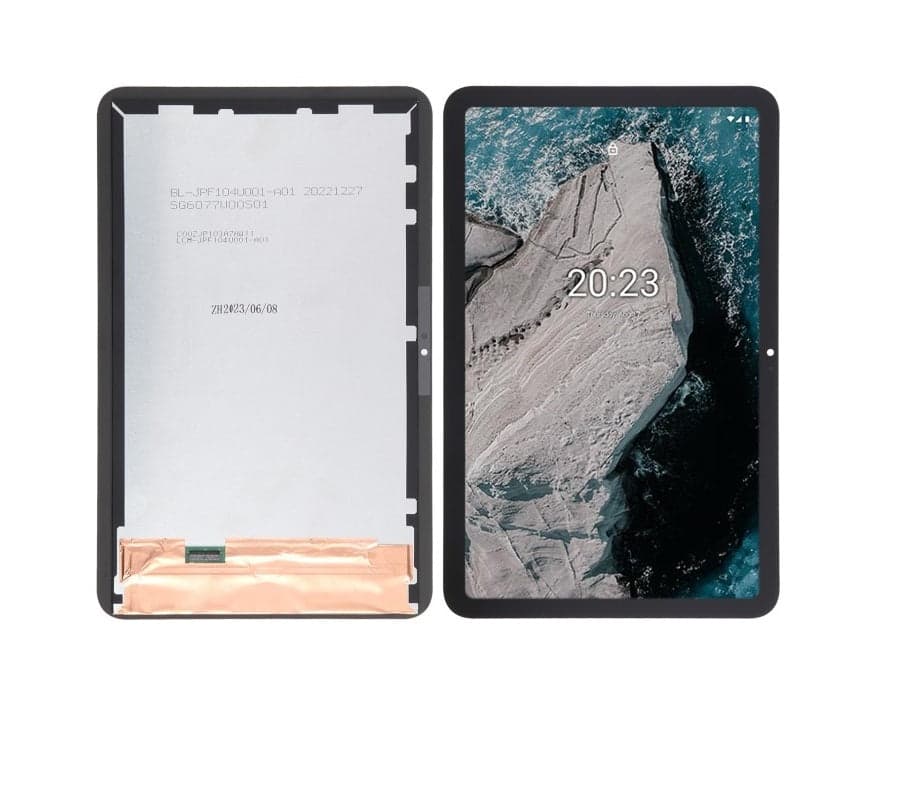 Lcd Display Combo Folder for Nokia T20 Black