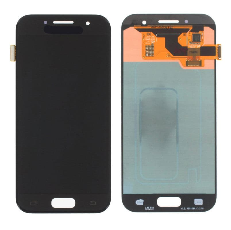 Lcd Display Combo Folder for Samsung Galaxy A3 2017 Black