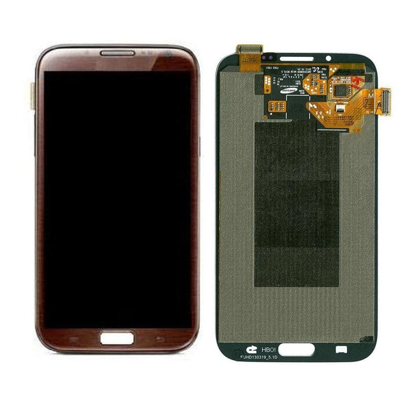 Lcd Display Combo Folder for Samsung Galaxy Note 2 Wine