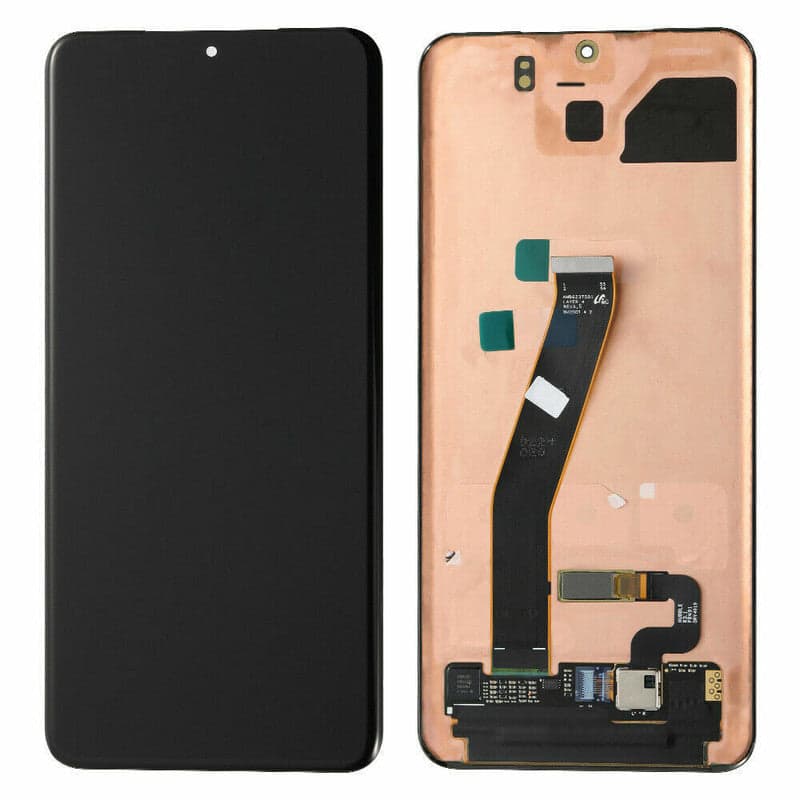 Lcd Display Combo Folder for Samsung Galaxy S20 Ultra Black