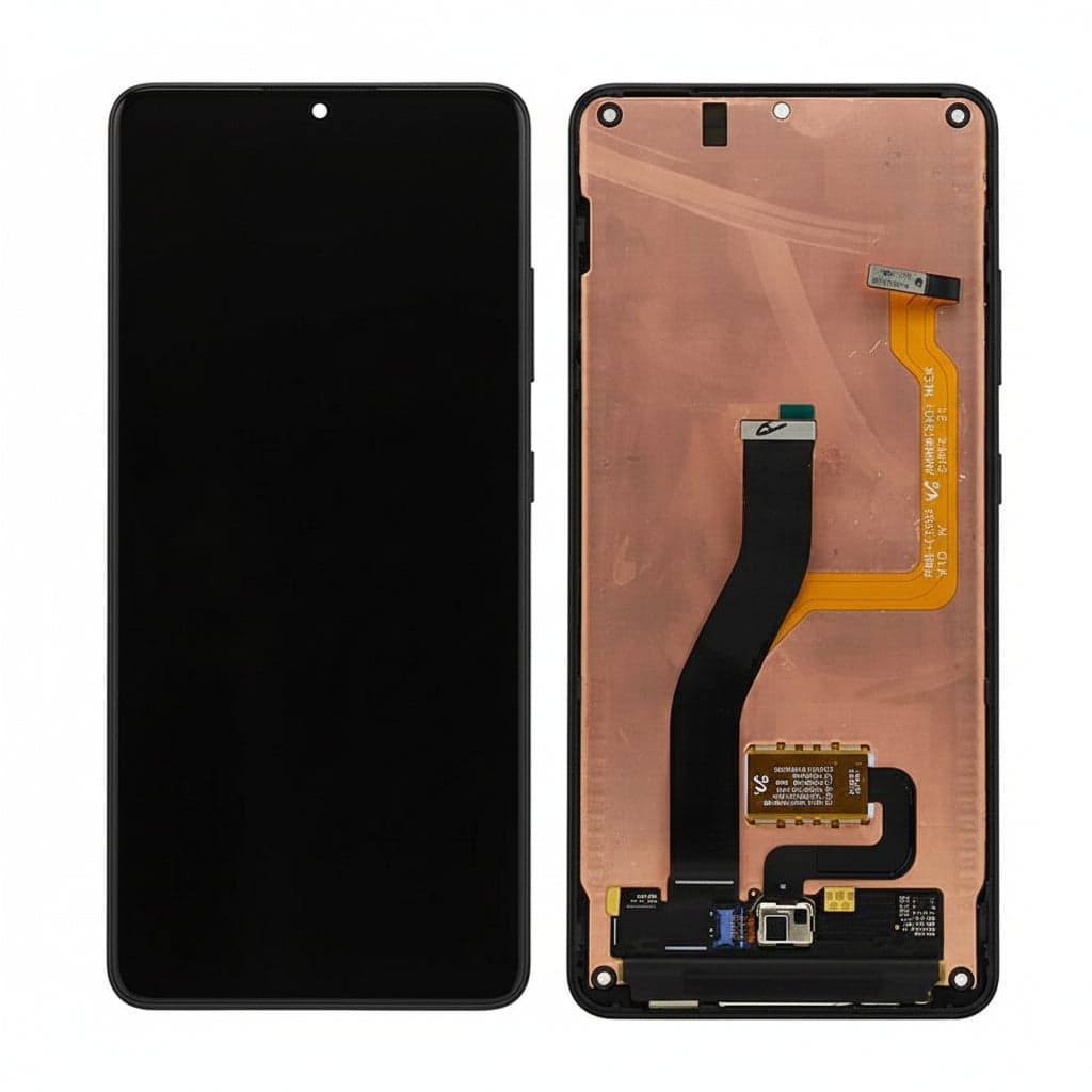 Lcd Display Combo Folder with Frame for Samsung Galaxy S21 Black