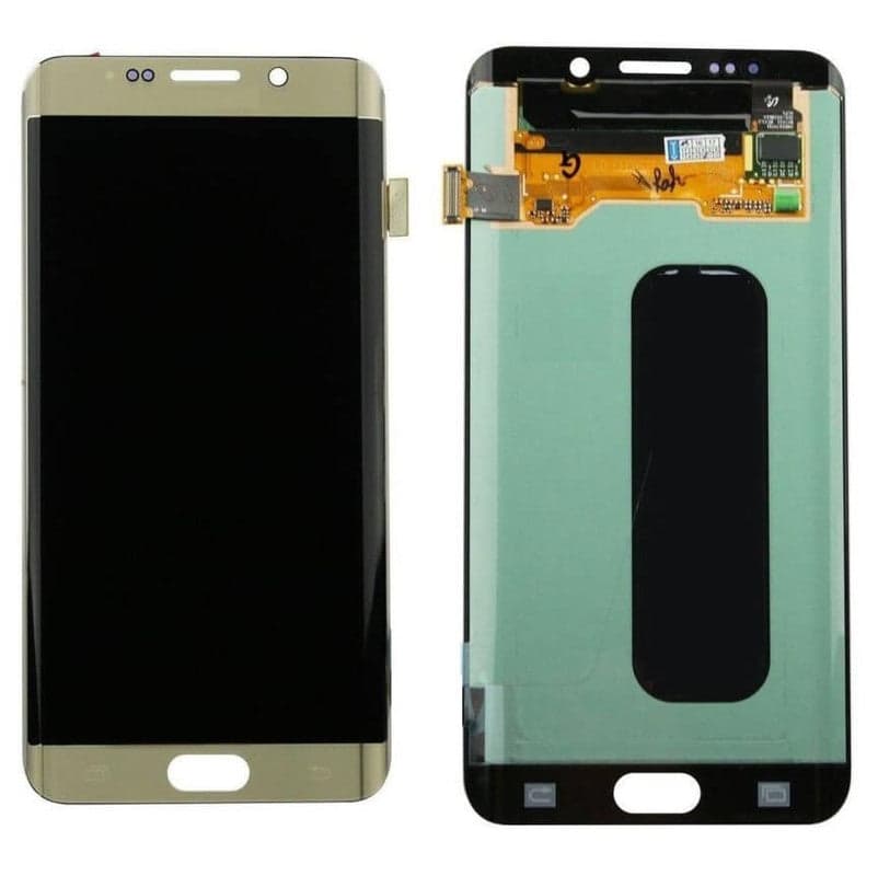 Lcd Display Combo Folder for Samsung Galaxy S6 Edge Plus Gold