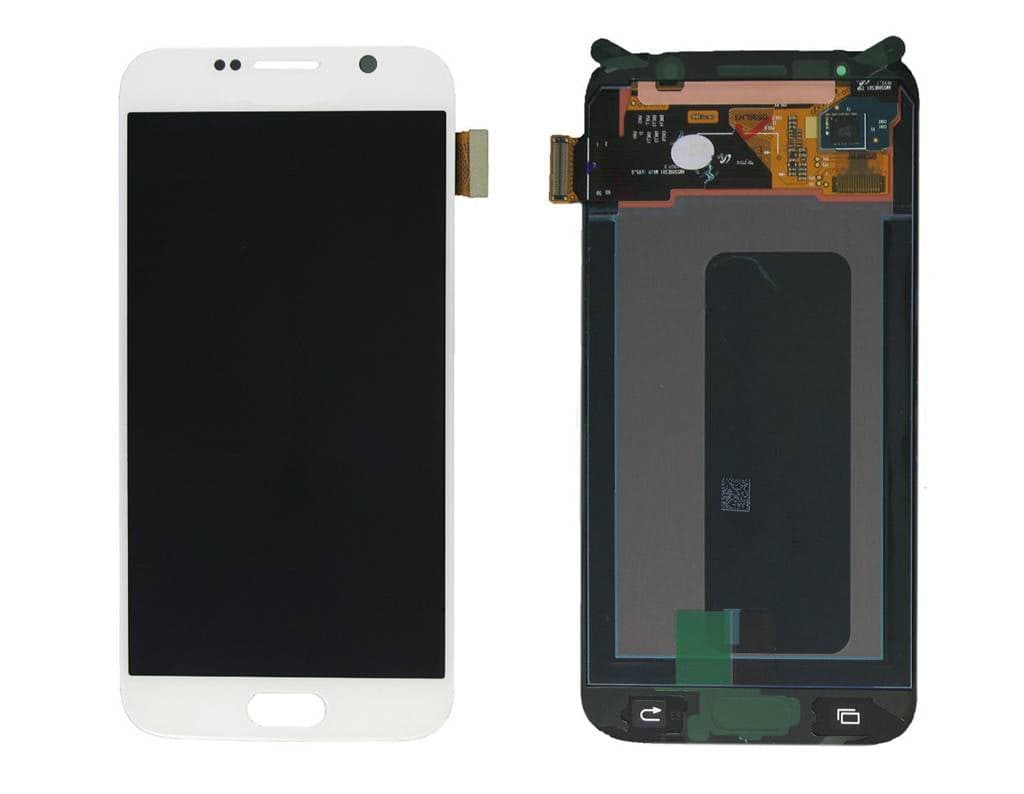 Lcd Display Combo Folder for Samsung Galaxy S6 White
