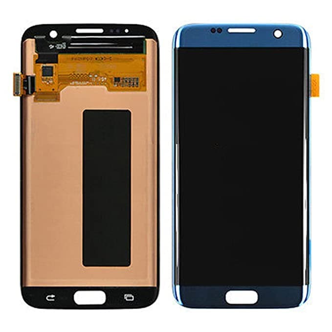 Lcd Display Combo Folder for Samsung Galaxy S7 Edge Blue