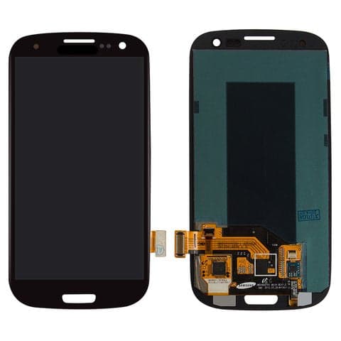 Lcd Display Combo Folder for Samsung Galaxy SIII Black