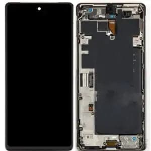 Lcd Display Combo Folder with Frame for Google Pixel 6 Black