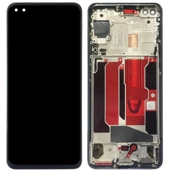 Lcd Display Combo Folder with Frame for OnePlus 6 Black