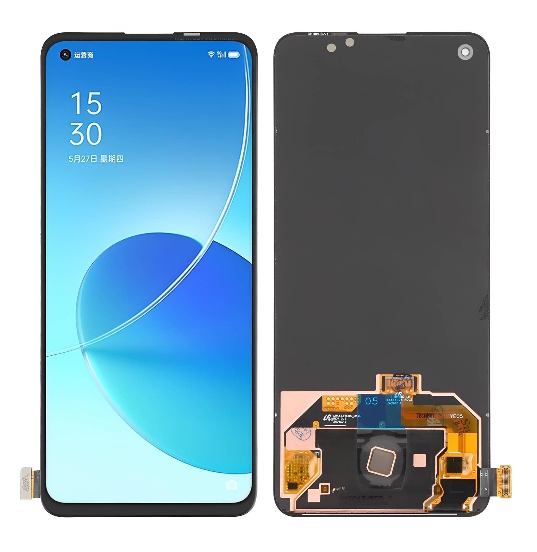 OLED Lcd Display Combo Folder for OnePlus Nord 2 Black thumbnail 2