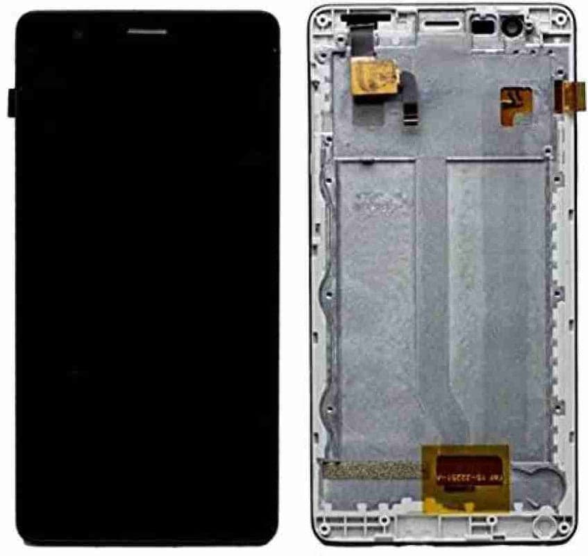 Lcd Display Folder Combo for INTEX LIONS 4G Black