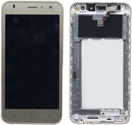 Lcd Display Folder Combo for INTEX S3 Black