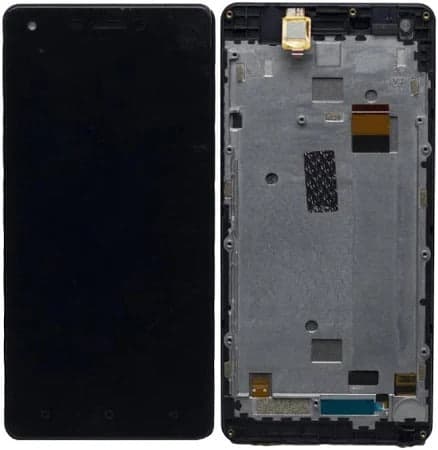 Lcd Display Folder Combo for INTEX STAARI 12 Black