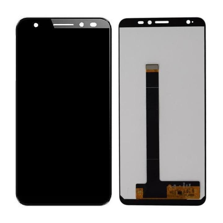 LCD Display Folder Combo for Lava Z61 Black thumbnail 2