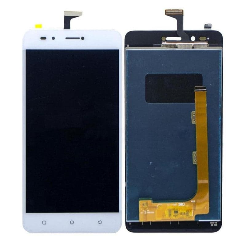 LCD Display Folder Combo for Lava Z90 White thumbnail 2