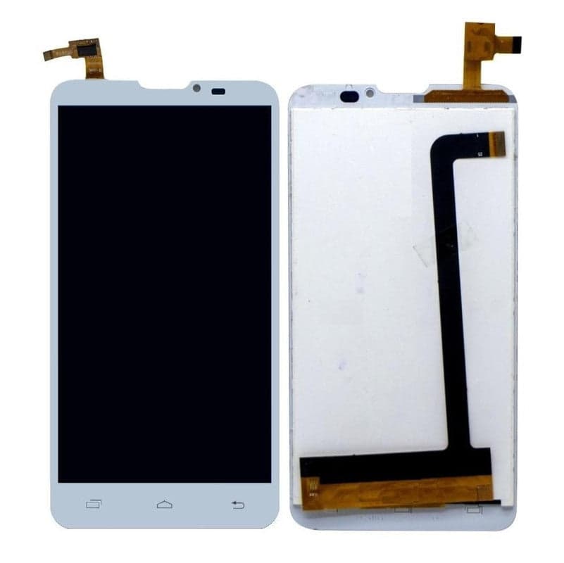 Lcd Display Folder Combo for MICROMAX A111 White