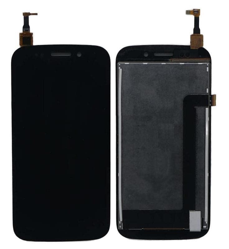 Lcd Display Folder Combo for MICROMAX A210 Black