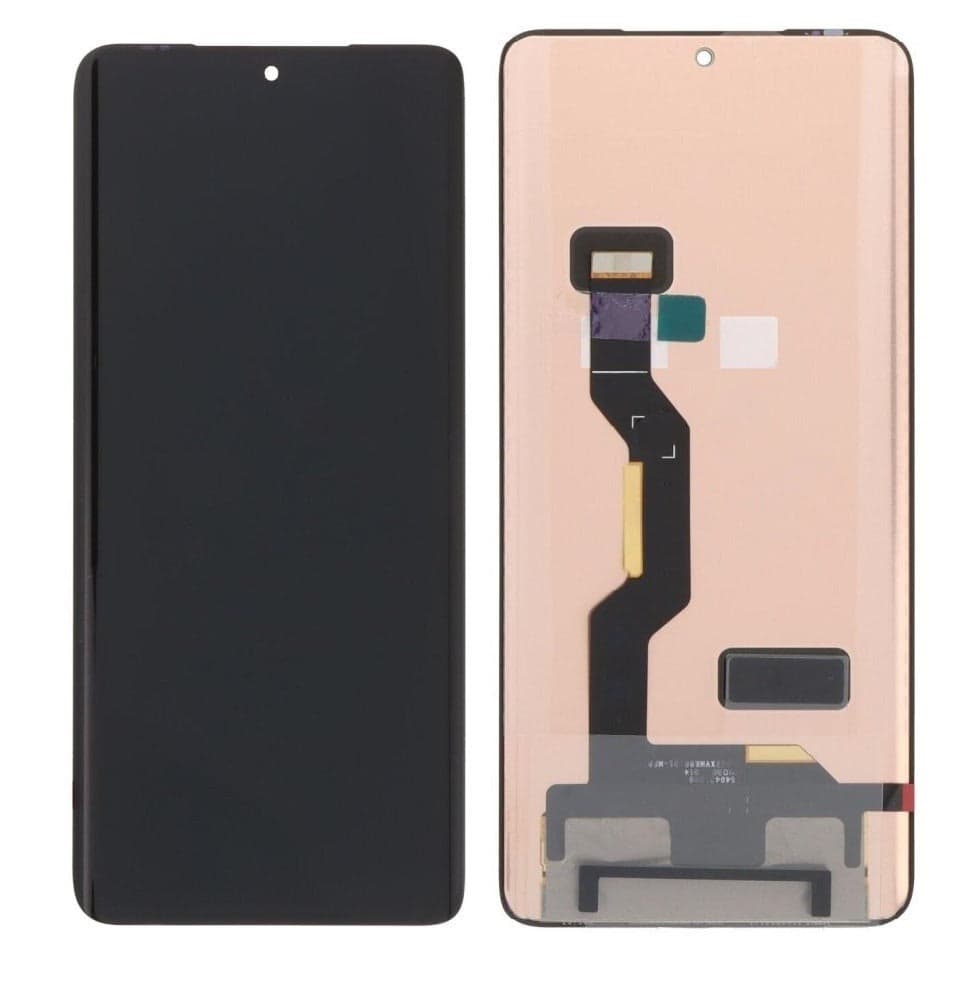 OLED Lcd Display Combo Folder for Motorola Moto Edge 50 Pro Black