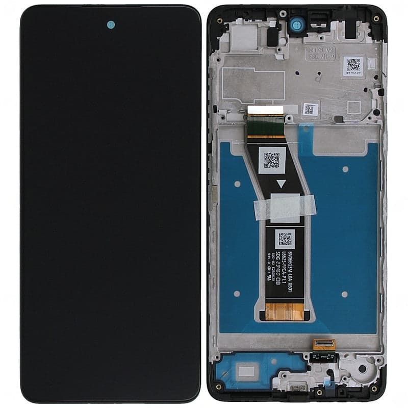 Lcd Display Combo Folder with Frame for Motorola Moto G04 Black