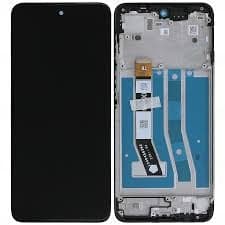 Lcd Display Combo Folder with Frame for Motorola Moto G64 Black