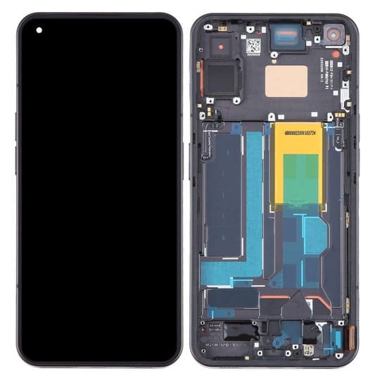 Lcd Display Combo Folder with Frame for Nothing Phone 1 Black