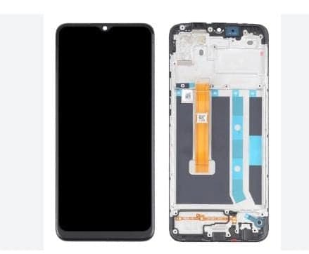 Lcd Display Combo Folder with Frame for Oppo A36 Black