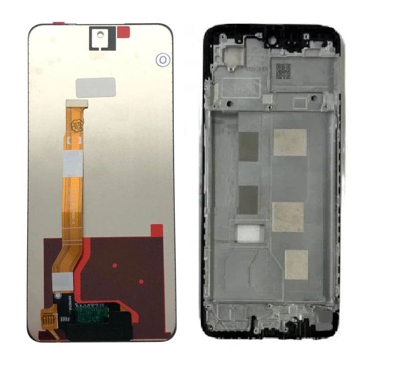 Lcd Display Combo Folder with Frame for Oppo A3x 4G Black