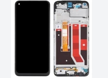 Lcd Display Combo Folder with Frame for Oppo A53S 5G Black