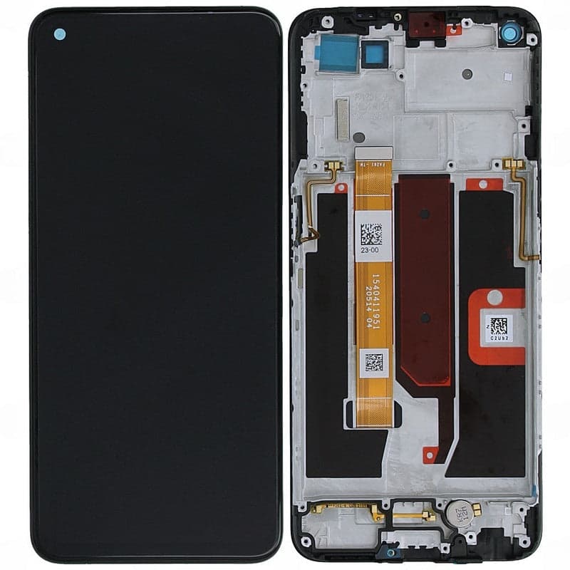 Lcd Display Combo Folder with Frame for Oppo A55 4G Black