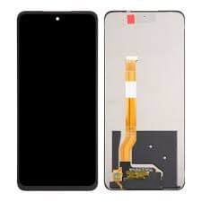 Lcd Display Combo Folder with Frame for Oppo A58 4G Black