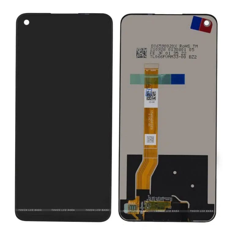Lcd Display Combo Folder for Oppo A76 Black