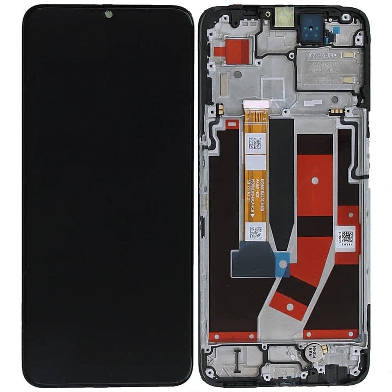 Lcd Display Combo Folder with Frame for Oppo F23 5G Black