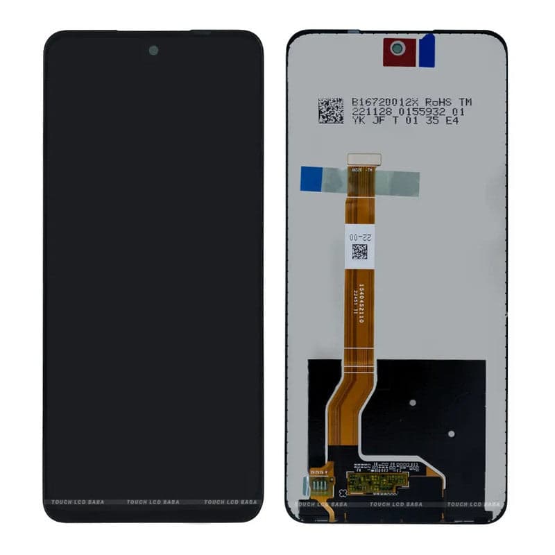 Lcd Display Combo Folder with Frame for Oppo K12X 5G Black