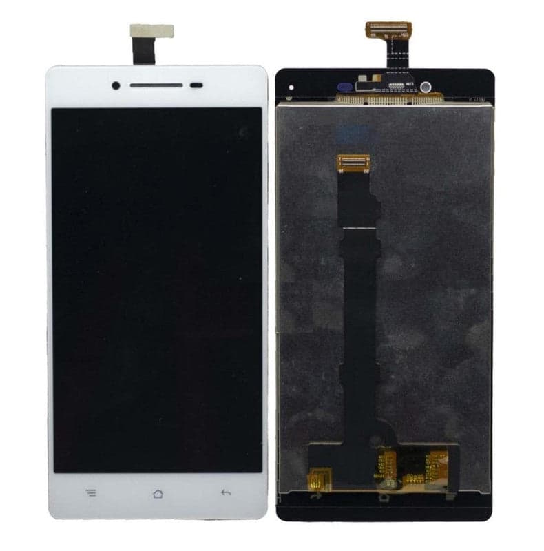 Lcd Display Combo Folder for OPPO R1 White