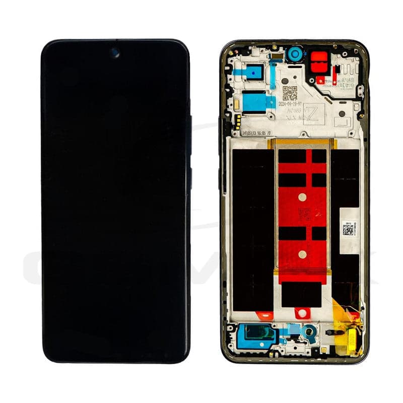 Lcd Display Combo Folder with Frame for Oppo Reno 12 Pro 5G Black