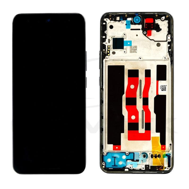 Lcd Display Combo Folder with Frame for Oppo Reno 12 5G Black